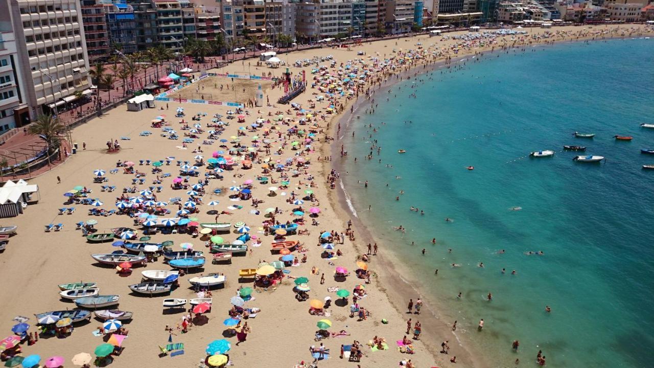 Huge Balcony Over Las Canteras By Canariasgetaway لاس بالماس دي غران كاناريا المظهر الخارجي الصورة